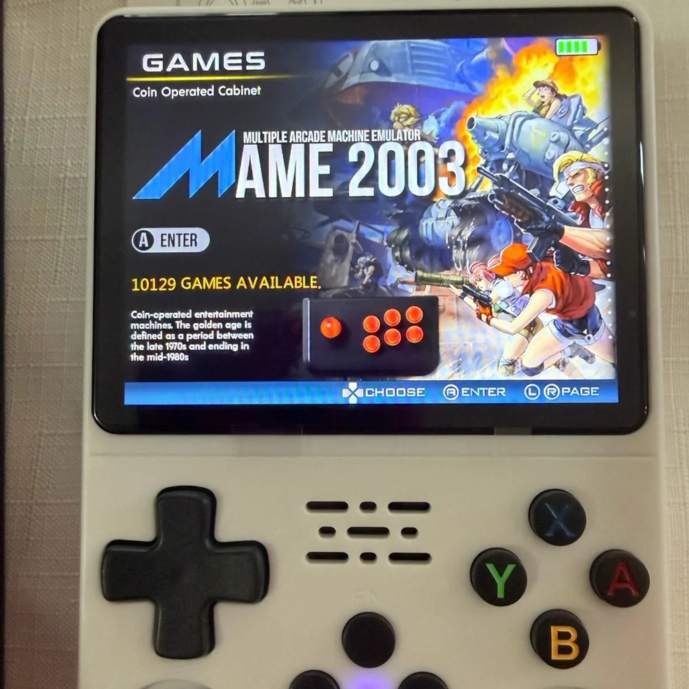 WHITE Handheld Game Console with 22,856 Games